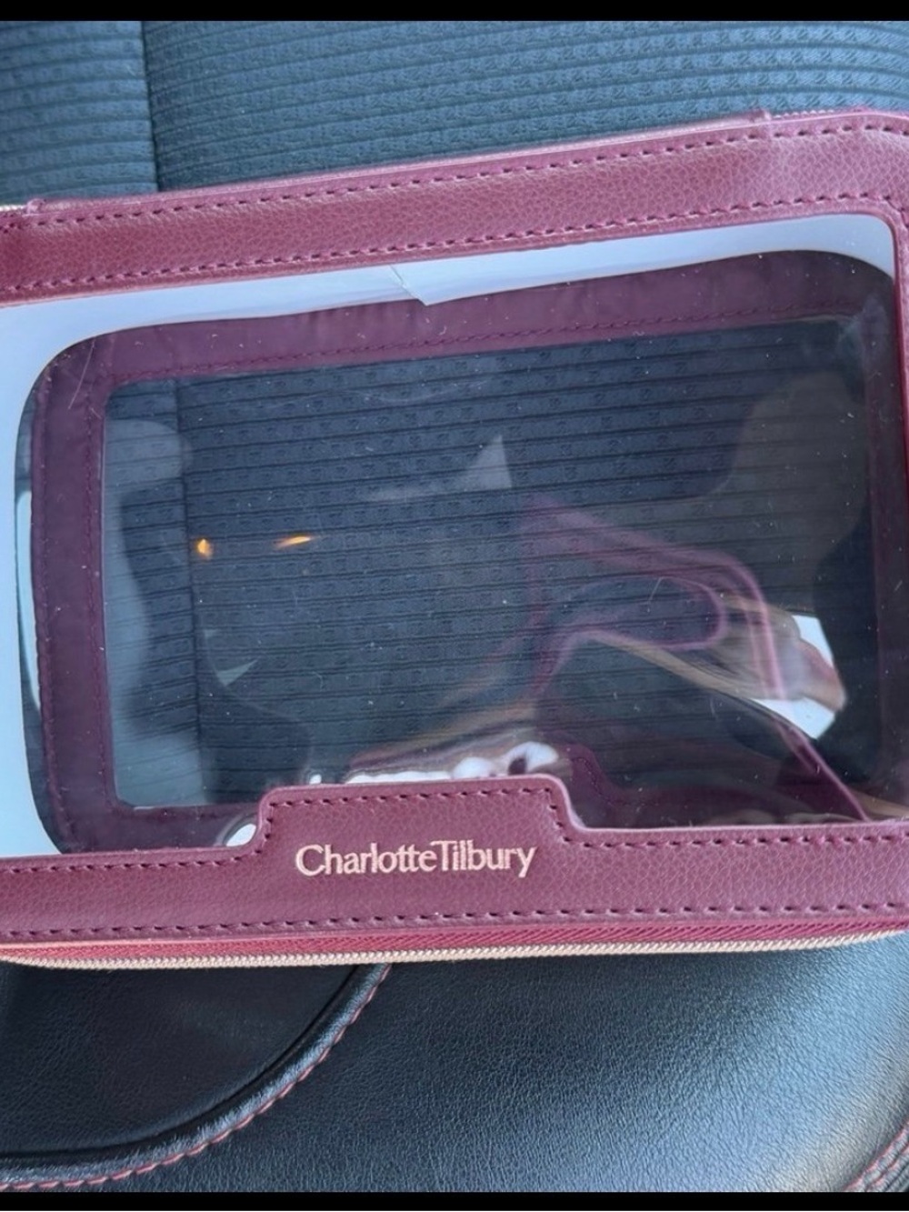 Charlotte Tilbury Pink Clear Cosmetic Pouch